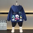 thumbnail image 1 of LOVZFMLL Vestes pour Filles Printemps Veste à Manches Longues à Capuche Décontractée Fine 2-3 Ans, 1 of 5