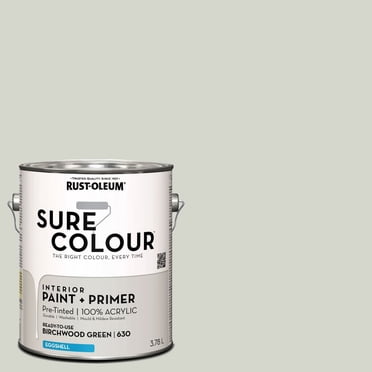 Rust-Oleum Sure Colour™ Peinture + Apprêt, Intérieur Coquille d'oeuf, Vert Bouleau 3,78L