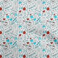 thumbnail image 1 of oneOone Rayon Red Fabric Tool Sewing Craft Projects Fabric Prints By Yard 56 Inch Wide, 1 of 4