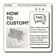 thumbnail image 2 of Personalized Photo Greeting Card with Envelope - Custom Greeting Card with Your Own Picture, Logo, or Text for Christmas, Birthdays, Weddings, and Holidays - Light Grey - 2 Pcs, 2 of 10