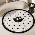 thumbnail image 4 of Rbaofujie Living Room Carpet Large Round Area Rug for Living Room Bedroom, Non-Slip Rugs for Kids Room, Background Washable Carpet Floor Mat for Home Nursery Room Decor Kitchen Mats for Floor, 4 of 8