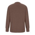 thumbnail image 4 of IROINID Pull à Col Rond pour Femmes Couleur Unie Loisirs Manches Courtes Longues Automne et Hiver Pull à Boutons Blouse, 4 of 6