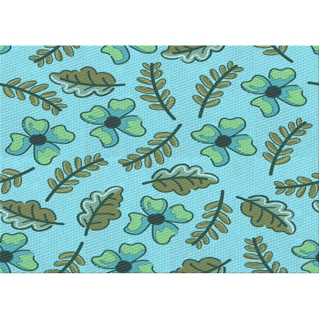 Ahgly Company Machine Washable Indoor Rectangle Transitional Earth Green Area Rugs, 8' x 10'