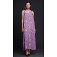 thumbnail image 3 of Bimba Robe de Soirée Longue Maxi Dos Nu à Bretelles Spaghetti Imprimée Papillon en Rayonne pour Femmes - Très Petit, 3 of 4