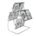 thumbnail image 1 of Metal + Glass Metal Photo Picture Frame Metal Photo Frame Rotating Photo Frame Photo Frame Living Room for Family for Wedding Party Friends, 1 of 7
