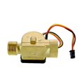 thumbnail image 1 of 1/2" Water Flow Sensor Brass 1.75MPa Hall Sensor Turbine Pulse Flowmeter DC5~18V Used For Water Heaters Water Dispensers ,Durable Build, 1 of 6