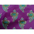 thumbnail image 4 of oneOone Cotton Poplin Fabric Leaves & Floral Block Printed Fabric 1 Yard 42 Inch Wide, 4 of 4