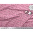 thumbnail image 3 of Soimoi Pink Cotton Cambric Fabric Notes Musical Instrument Print Fabric by the Yard 56 Inch Wide, 3 of 5