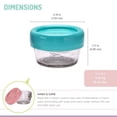 thumbnail image 4 of Melii Glass Baby Food Storage Jars with Lids for Infants, Toddlers and Children, 2 oz / 59 ml - 6 piece set, 4 of 7