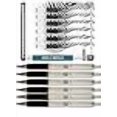 thumbnail image 2 of Zebra F-402 Stylos à Bille Rétractables en Acier Inoxydable avec Recharges, Pointe Fine, 0,7 mm, Encre Noire, Lot de 12 avec Pochette Réutilisable en Plastique, 2 of 4