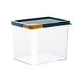 thumbnail image 1 of Bigersell Stackable Food Storage Containers with Lids Airtight Cereal Dispenser Dry Food Storage Containers Rice, Flour, Sugar Easy Open Canister Kitchen Pantry Storage Organization Blue One Size, 1 of 2