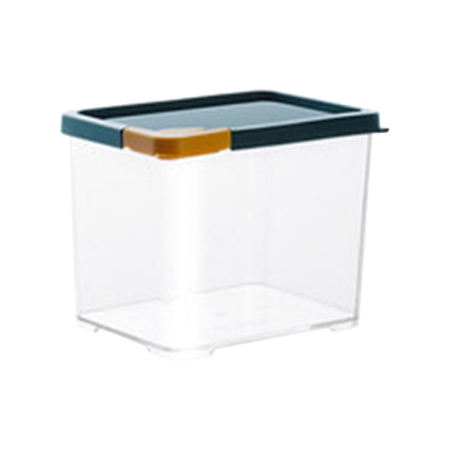 Bigersell Stackable Food Storage Containers with Lids Airtight Cereal Dispenser Dry Food Storage Containers Rice, Flour, Sugar Easy Open Canister Kitchen Pantry Storage Organization Blue One Size