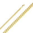 thumbnail image 1 of Dimaya Fine Jewelry 14K Yellow Gold 6.3-mm Wide Flat Beveled Cuban Chain, 1 of 3