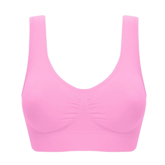 Ersazi Lifting Bra Women Plus Size Bras Padded Seamless Sleepwear Yoga Bra Wireless Underwear On Clearance Pink 3Xl