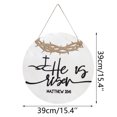 thumbnail image 3 of Agiferg He Is Risen Panneau de Pâques Décoration de Porte d'Entrée Suspension de Porte Printemps Decor Home Decor, 3 of 3