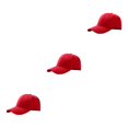 thumbnail image 3 of relayinert Lightweight And Breathable Sun Cap Sporty Style For Outdoor Enthusiasts Adjustable Strap Polyester Outdoors Sun Cap red 3Set, 3 of 6