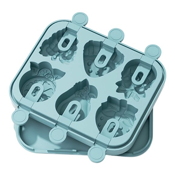 Reusable Silicone Yogurt 6 Cavity With Sticks And Leak Proof Base Dessert Making Kitchen With Non Stick For Party
