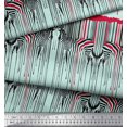 thumbnail image 3 of Soimoi Green Satin Silk Fabric Umbrella & Wild Animal Skin Decor Fabric Printed BTY 42 Inch Wide, 3 of 3