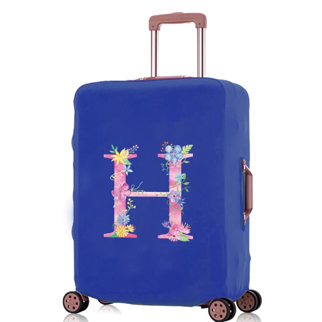 Luggage Covers Travel Accessories Suitcase Cover Protector Reusable Washable 18-32inch Pink Letter Printed Pattern Series 8pink H M