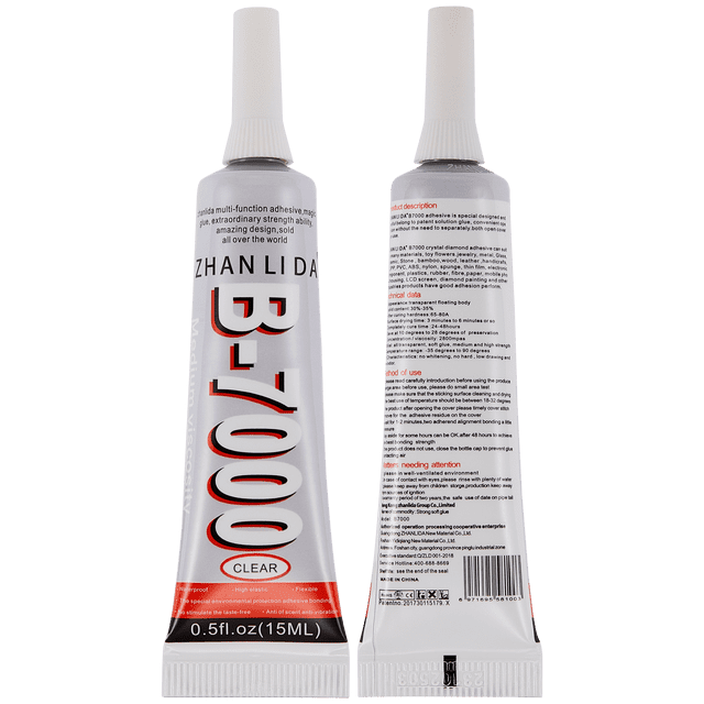Replacement Multi-Purpose Glue Adhesive B7000 (15ml / Clear) (Zhanlida)