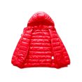 thumbnail image 3 of LUXUR Boy Hooded Neck Puffer Coat Lightweight Winter Down Jackets Red 140cm, 3 of 4