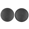 thumbnail image 2 of Round Serving Tray, Black Service Plate Wood Tea Tray  For Home For Kitchen 27cm, 2 of 8