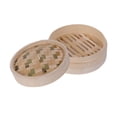 thumbnail image 3 of Bamboo Steamer Basket Cooking Round Food Steamer for Veggies Vegetables Rice 13cm, 3 of 8