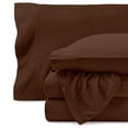 thumbnail image 1 of Bare Home Cozy Fleece Sheet Set - Extra Plush Polar Fleece - Deep Pocket - Full, Cocoa, 1 of 8