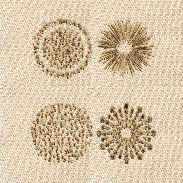 Ahgly Company Tapis d'Intérieur Lavables en Machine, Carrés Transitionnels, Péruviens Bruns, Carrés de 6'