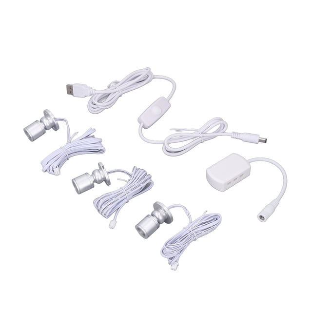 Multifunction Spotlight Art Plants Pictures Showcases Cabinets Easy Installation USB Powered Compact Design For Display Cabinets Jewelry Cabinets
