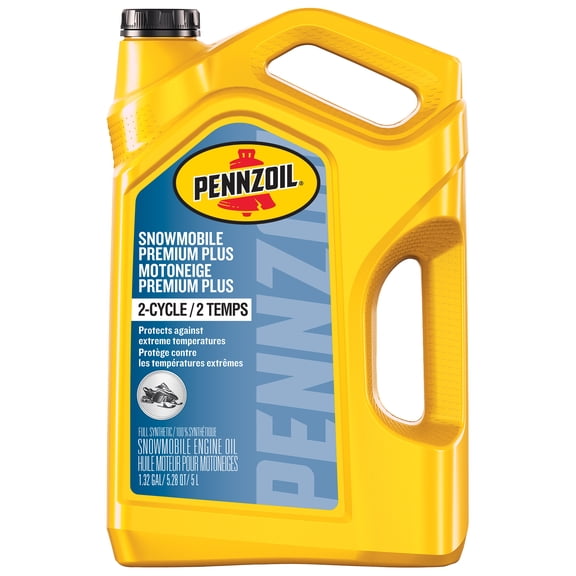 Huile Pennzoil Motoneige Premium Plus pour moteurs à 2 temps, 5 litres