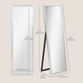 thumbnail image 3 of HOMCOM Full Length Mirror Standing Leaning Wall 64" x 21" White, 3 of 10