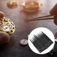 thumbnail image 4 of 11Pcs Stainless Steel Accuracy Tweezers Set,  Black Anti Static Handle Straight Slanted Tip for Digital Maintenance, Tweezers, 4 of 8