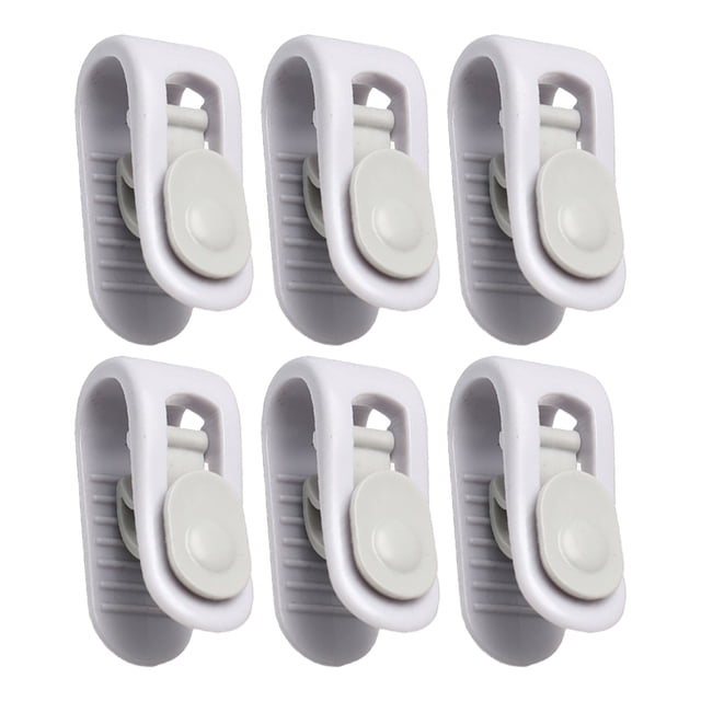 Clips de Drap Pinces Multifonctionnelles Antidérapantes pour Fixation de Matelas, Housse de Rideau, Accessoires de Fixation, Outils Violets 6 Pcs