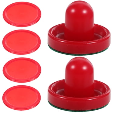 KAKOWELY 8PCS 76MM Air Hockey Pushers Pucks Replacement for Game Tables Goalies Header Kit Air Hockey Equipment Accessories (Red),2.99X"X2.99"X2.36"