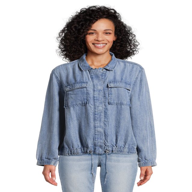 Time and Tru Women‘s Soft Utility Jacket Sizes XS-XXXL