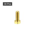 thumbnail image 3 of Unique Bargains Brass Hex Bolts, M6x16mm 30 Pack Fully Thread Grade 4.8 Machine Screws, 3 of 4