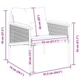 thumbnail image 4 of vidaXL Chaises de Jardin avec Coussins 2 Pcs Acier Noir, 4 of 5