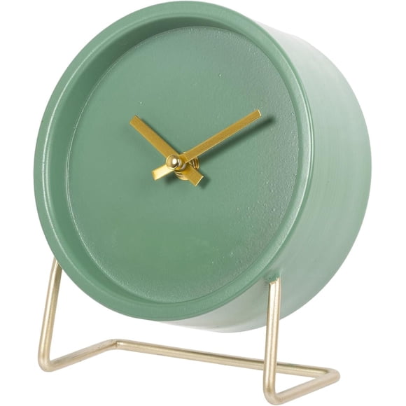 4Pack Kiera Grace Clock, 6 Inch, Green Table Clocks Battery Operated