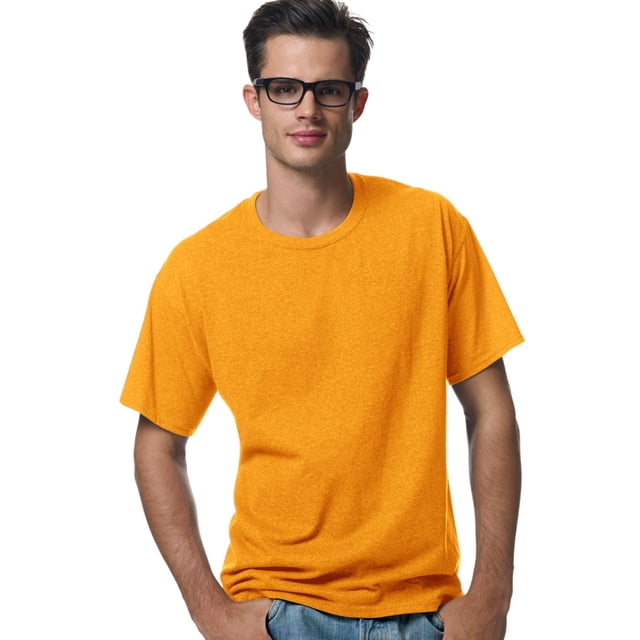 Hanes ComfortBlend EcoSmart Men`s Crewneck T-Shirt, XXL, Gold