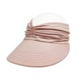 thumbnail image 1 of Chapeau de Soleil pour Femmes, Visière de Plage Protection UV à Grand Bord pour Sports Plage Golf Randonnée, Rose, 1 of 6