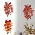 thumbnail image 3 of Couronne Année Richesse Pendentif Fête du Printemps Ornements de Fruits Année Décorations de Festival Éventail Doré Pendentif Fruit Rouge, 3 of 7