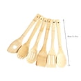 thumbnail image 2 of Oleegame 1PC Kitchen Utensils Set Wooden Spoons For Cooking Nonstick Kitchen Utensil Set Wooden Spoons Cooking Utensil Set Non Scratch Natural Teak Wooden Utensils For Cooking(Teak 6 Pack) Beige, 2 of 2