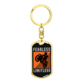 thumbnail image 4 of Porte-clés Étiquette Chien Pivotante Premium en Acier Inoxydable Ou or 18k, 4 of 8