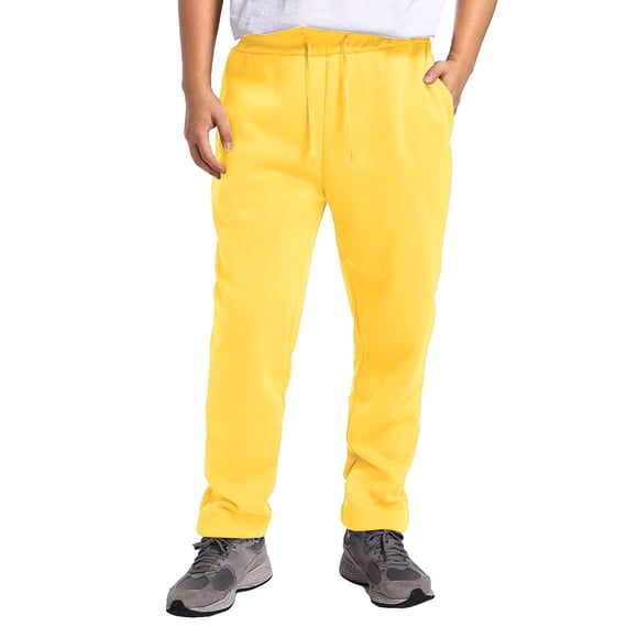 Mens Casual Pants for Men - Hop Track Pants with Solid Color Elastic Waist Pockets Straight Slim Fit Fall Winter Everyday Wear
