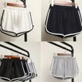thumbnail image 2 of Shorts de Sport à Rayures pour Femmes Shorts Simples Amples Shorts Décontractés Amincissants, 2 of 9