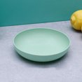 thumbnail image 1 of Dinner Plate Tableware Wheat Straw PP Dinnerware For Dish Fruits Serving Sauce DippingDeep Round Cyan, 1 of 1