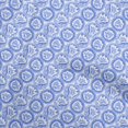 thumbnail image 1 of oneOone Polyester Spandex Bluish Violet Fabric Asian Block Sewing Craft Projects Fabric Prints By Yard 56 Inch Wide, 1 of 4