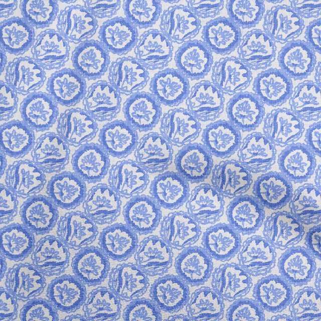 oneOone Polyester Spandex Bluish Violet Fabric Asian Block Sewing Craft Projects Fabric Prints By Yard 56 Inch Wide