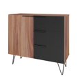 thumbnail image 1 of Manhattan Comfort 405AMC240 Commode Beekman de 35,43 Po avec 2 Tablettes, Brun et Noir, 1 of 3